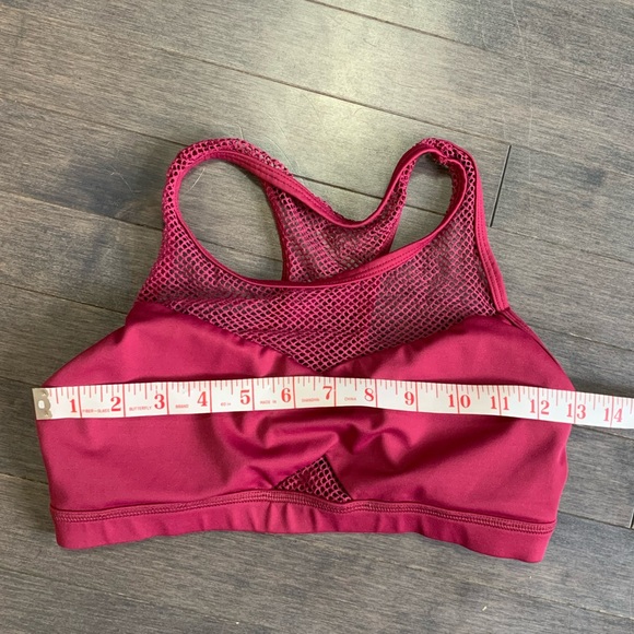 Wine Red Mesh Sports Bra Women’s M - Picture 3 of 5
